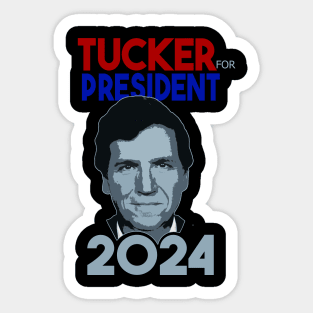 Tucker Carlson For President 2024 Sticker